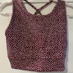 Buffbunny Geo bra bossy print red